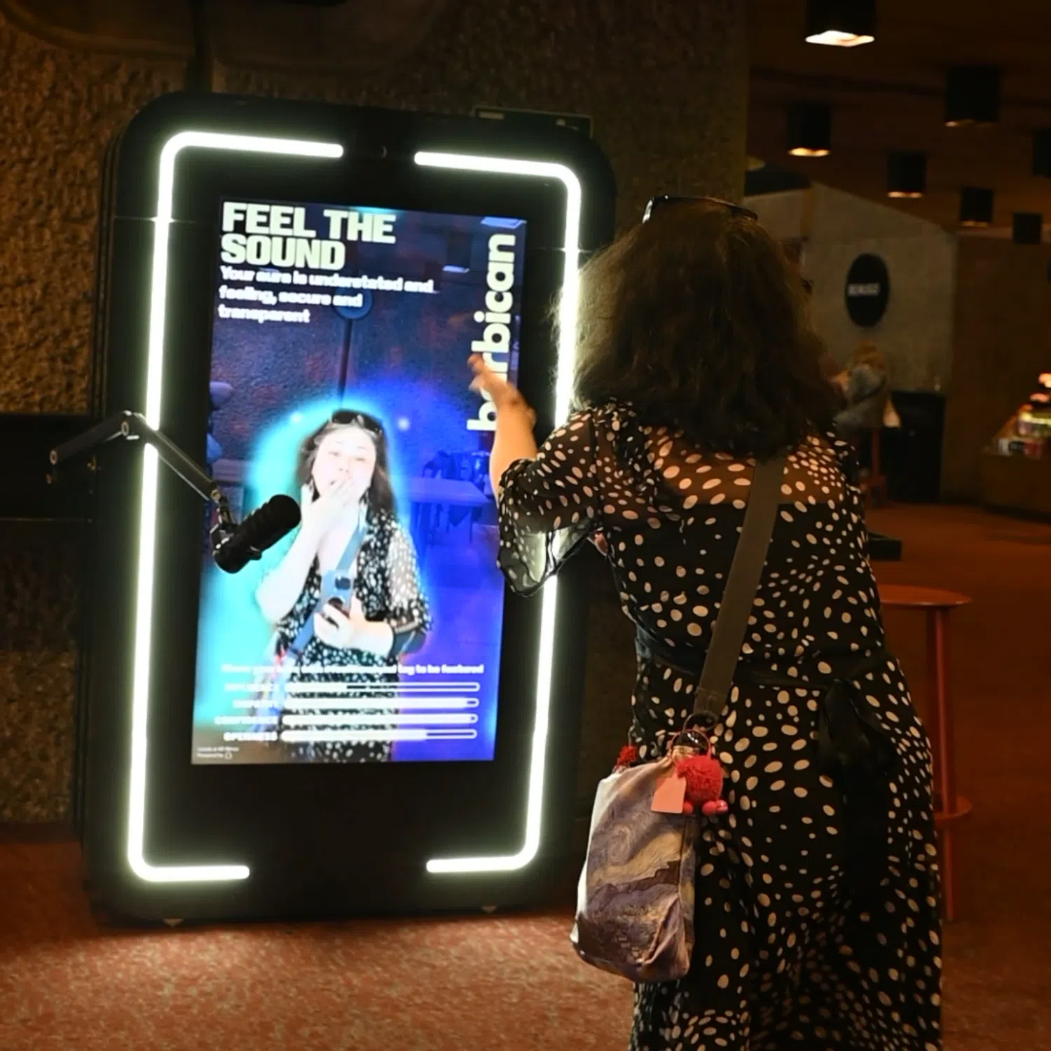 Barbican Sound Reactive AI Mirror